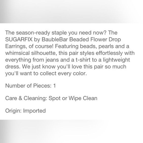 BaubleBar SugarFix Beaded Flower Post Earrings - Picture 5 of 5